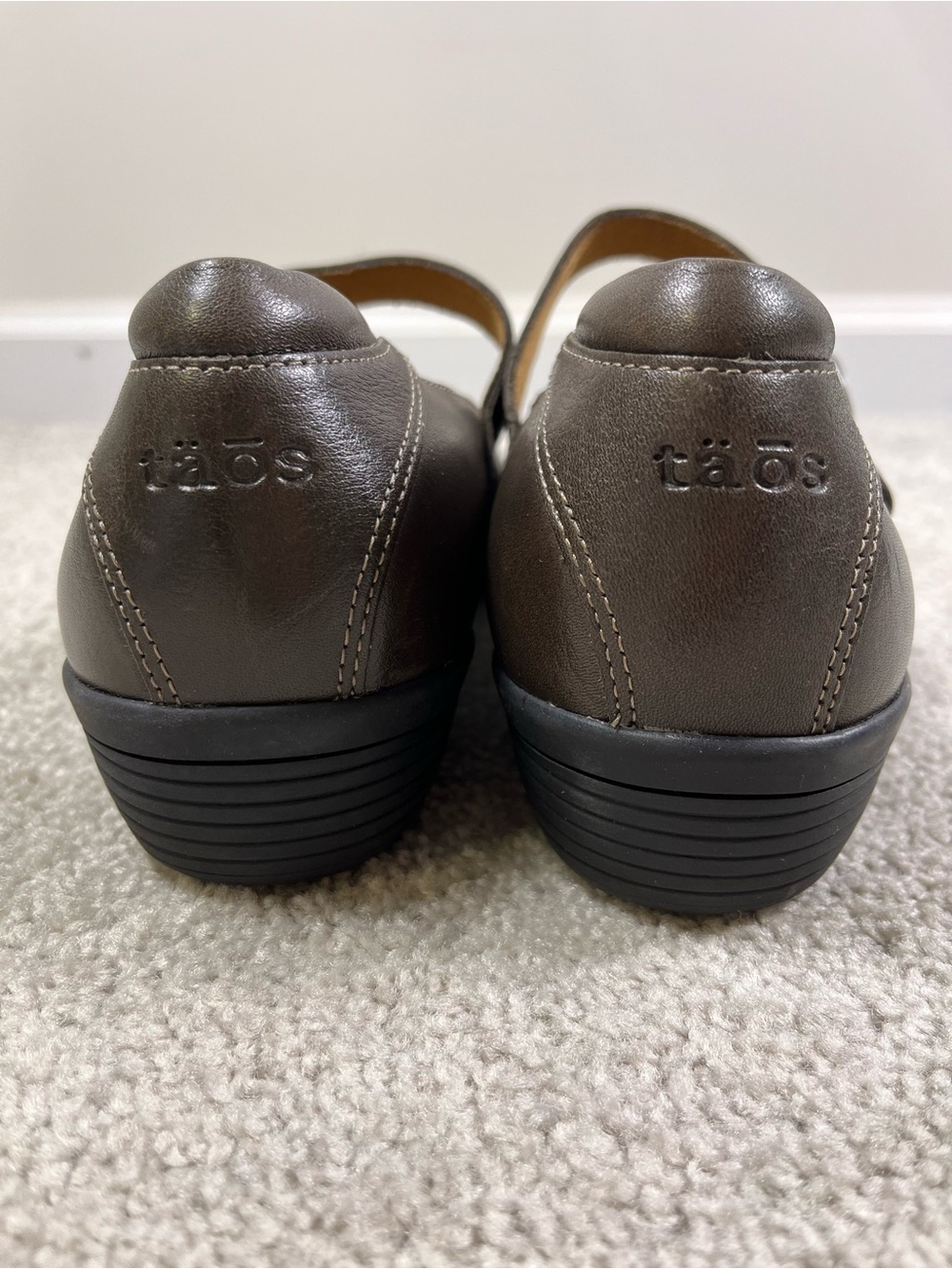 Taos Uncommon Mary Jane Comfort Leather Shoe Size 11W Brown Support Durable - Picture 4 of 8
